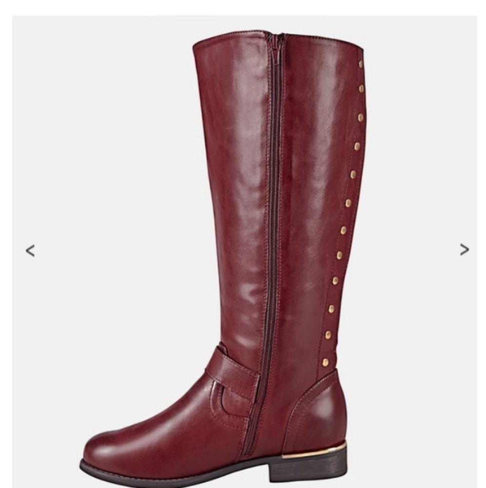avenue brand new studded boots wide calf